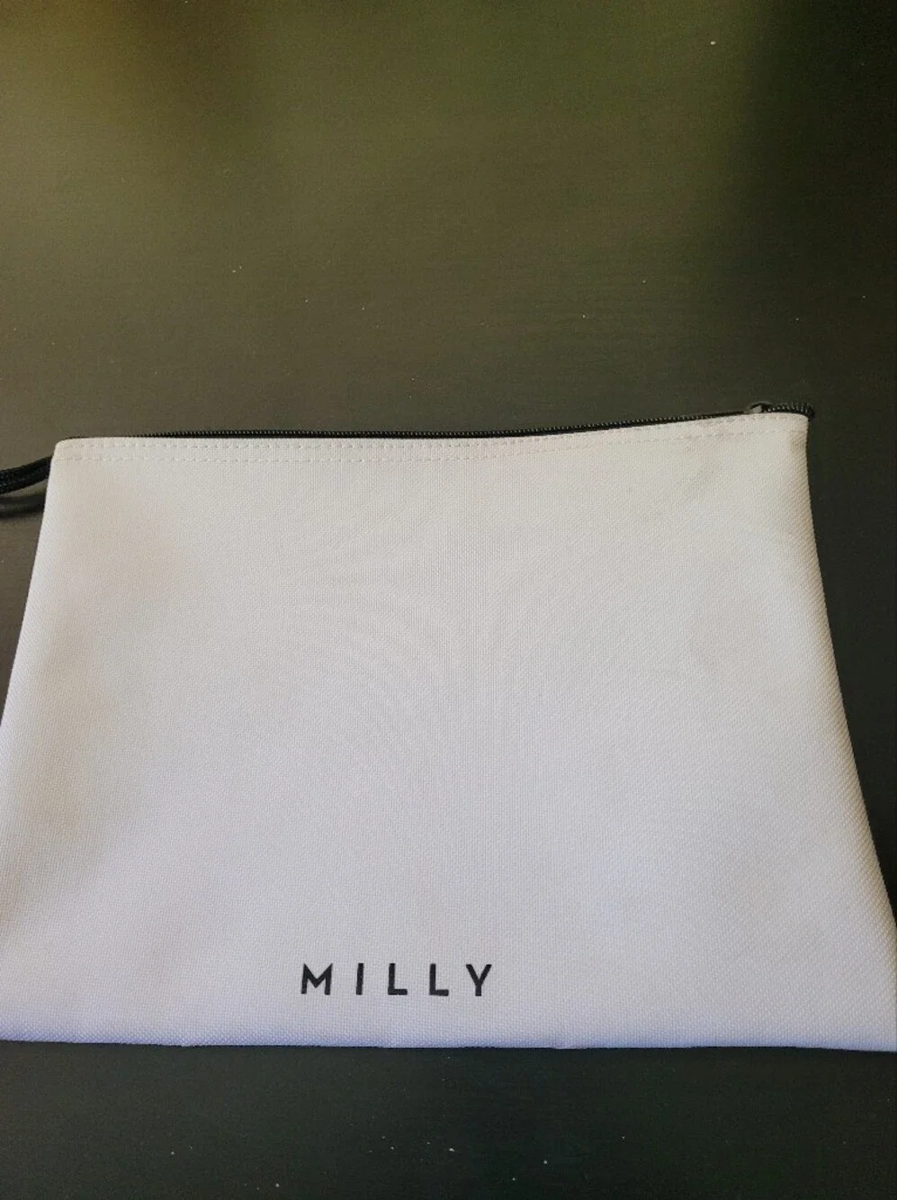 Milly White 'Slay All Day' Wristlet Pouch